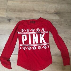 Victoria’s Secret PINK Holiday Thermal Longsleeve Top